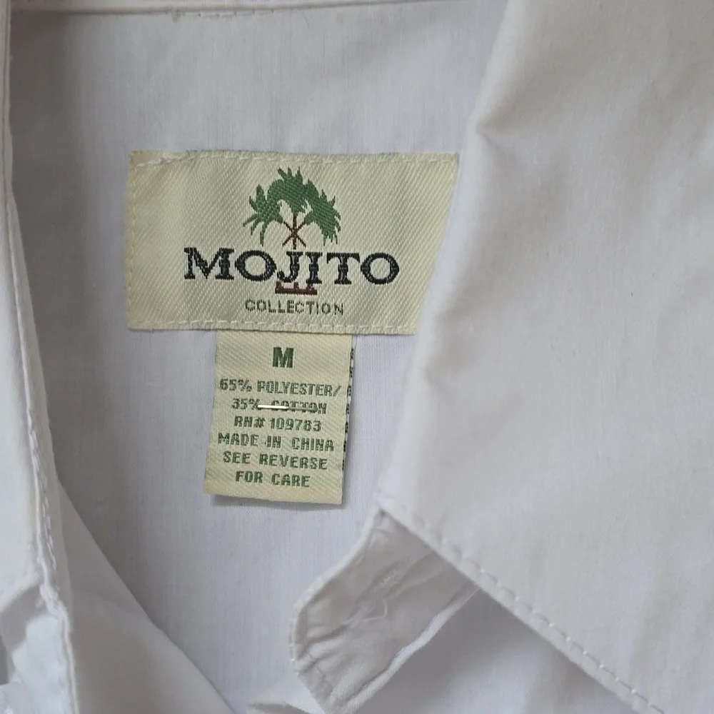 Mojito Guayabero White Men's Shirt Sz. Med. - Picture 3 of 6